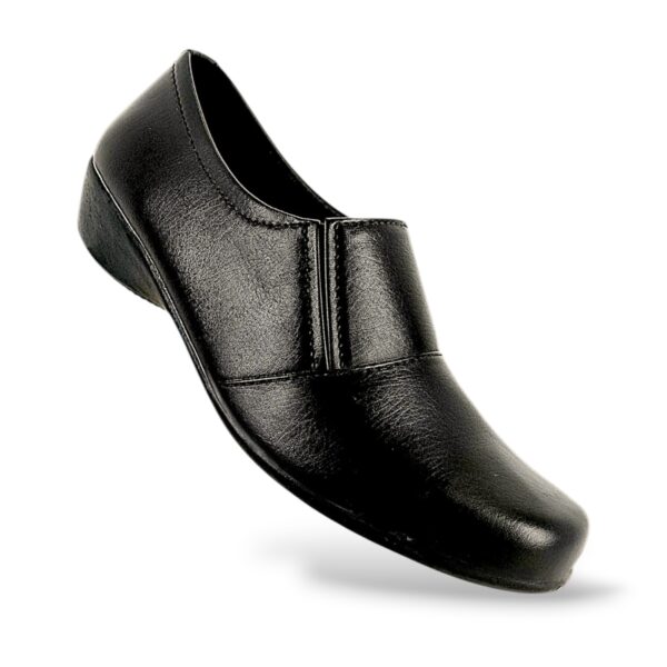 Men's formal shoes wholesale featuring a sleek slip-on design with a textured upper and low heel.